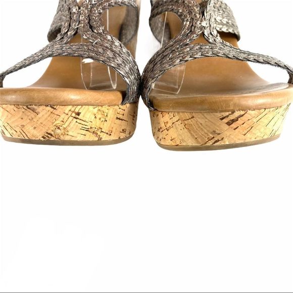 Banana Republic Metallic Cork Wedges - 9 - Picture 9 of 17
